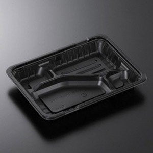 【送料無料 法人・店舗宛のみ】弁当容器 ガチ弁 IK23-17C2 黒 蓋付セット (900枚入)弁当パック テイクアウト用 お持ち帰り用 業務用 イベント用 電子レンジ対応