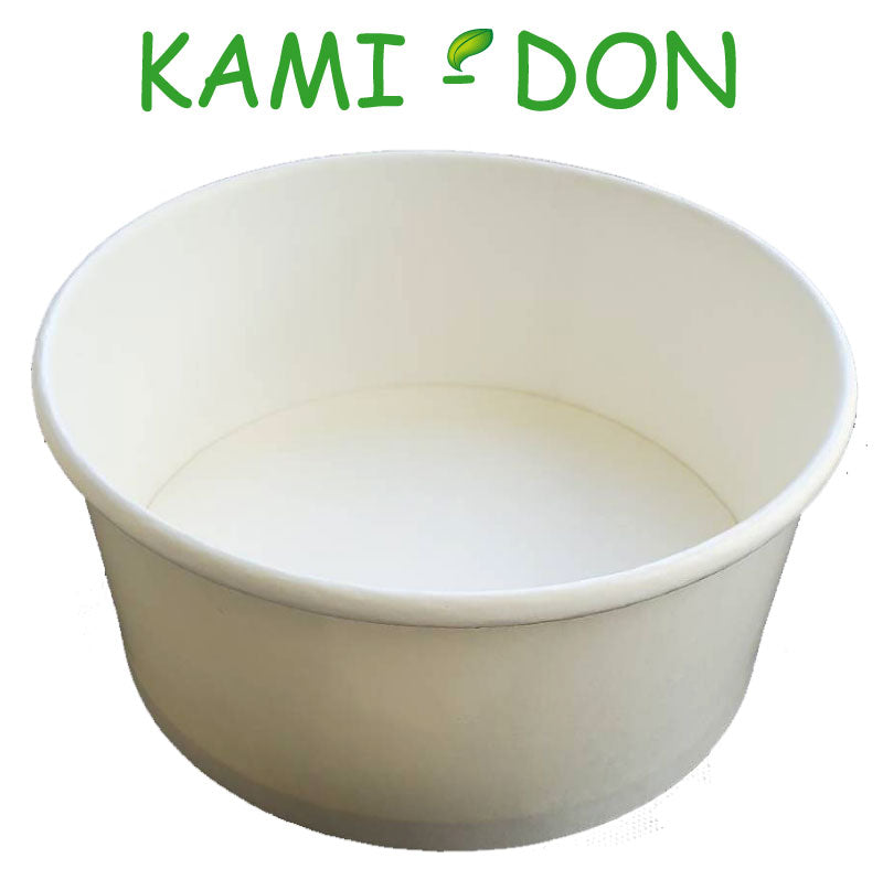 紙丼 1000cc 本体のみ 蓋なし(100枚入)使い捨て紙容器 エコパック 紙パック 紙箱 使い捨てパック 持ち帰りパック 燃える容器 弁当パック 弁当容器