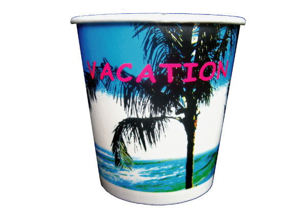 特売】RIGオリジナル氷カップ VACATION 紙製 13オンス [約400ml]（100