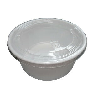CF105-230 白無地 蓋付セット [約230ml]（100枚入）スープカップ みそ汁カップ SDカレーK26-22用カップ
