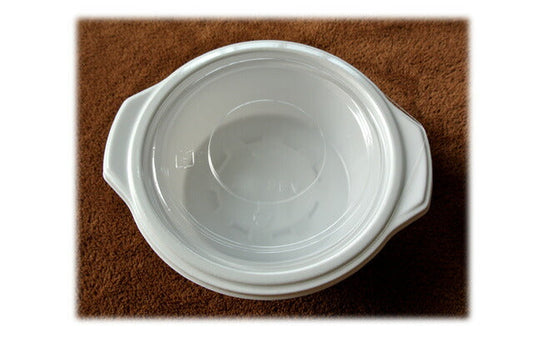 BF386 白 本体のみ(50枚入)蓋なし弁当容器 使い捨て カレー容器 シチュー容器 電子レンジ対応 テイクアウト用 業務用 イベント用