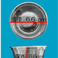 丸カップ クリーンカップ （60BL-60TCL） 【約60cc】 蓋付セット（100枚入） 透明マルカップ 惣菜カップ フタツキカップ 持ち帰りカップ テイクアウト