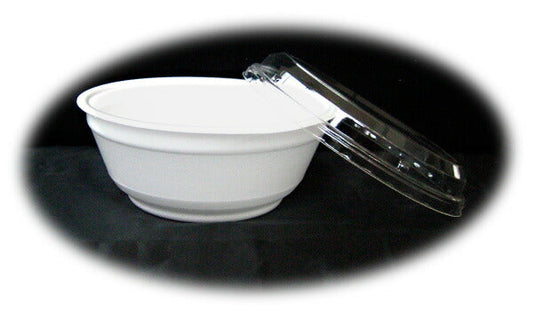 【R2】RP丼中白 蓋付セット【約850cc】(800枚入)発泡スチロール製 どんぶり イベント用品 テイクアウト 持ち帰り