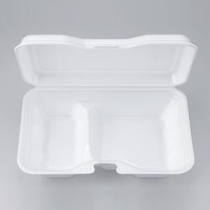 【送料無料 法人・店舗宛のみ】VK-612-2 無地(200枚入) 発泡スチロール製 テイクアウト用 お持ち帰り用 業務用 イベント用 弁当容器