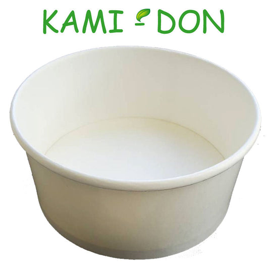 紙丼 850ml 蓋付セット(100枚入)使い捨て紙容器 エコパック 紙パック 使い捨てパック 持ち帰りパック 燃える容器 弁当パック 弁当容器