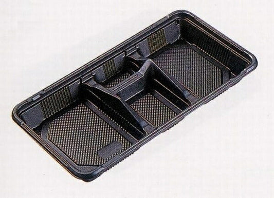 KB-4 黒 蓋付セット (50枚入)弁当容器 使い捨て 内嵌合タイプ 電子レンジ対応 テイクアウト用 お持ち帰り用 業務用 イベント用