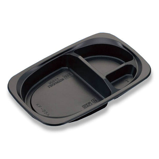 弁当容器 KF-35A 黒 蓋付セット (50枚入)