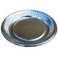 DX丸皿 K-3 （100枚入） オードブル皿 パーティー皿 プラスチック皿 使い捨て皿 銀皿 とり皿 取り皿
