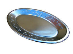 オードブル皿 パーティー皿 小判皿 K8取り皿20枚セット 使い捨て皿 銀皿 プラスチック皿 オーバル皿 大皿 小判型 K8