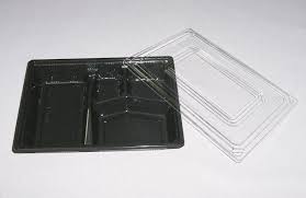 弁当容器 KS-28 黒 蓋付セット (600枚入) 使い捨て容器※お取り寄せ商品※