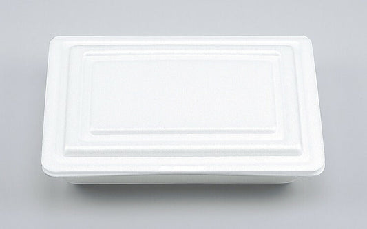 折蓋中 (50枚入)発泡スチロール容器 テイクアウト用 お持ち帰り用 業務用 イベント用 弁当容器 使い捨て